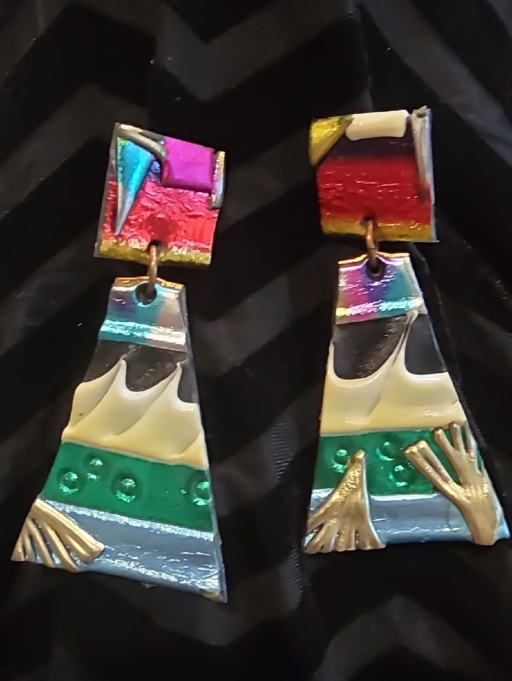 Handmade Lightweight Multicolor Earrings